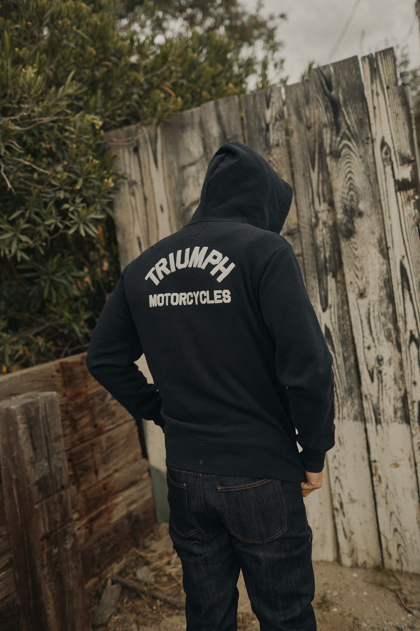 Triumph Sudadera con capucha Dolan con cremallera completa azul