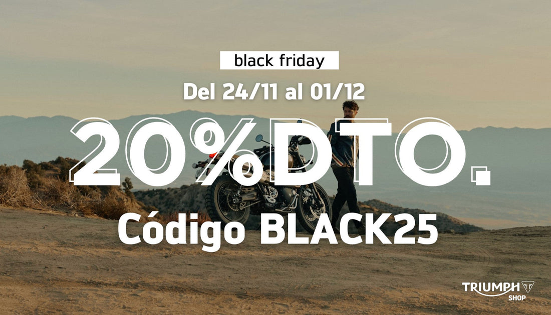 Black Friday 2025: 20% de descuento en toda la ropa Triumph