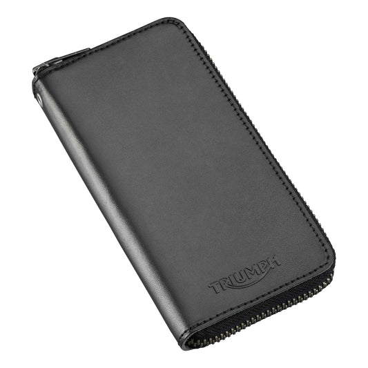 Triumph Cartera de Cuero con Cremallera Larga
