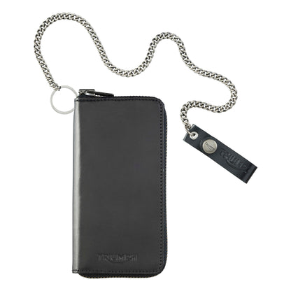 Triumph Cartera de Cuero con Cremallera Larga