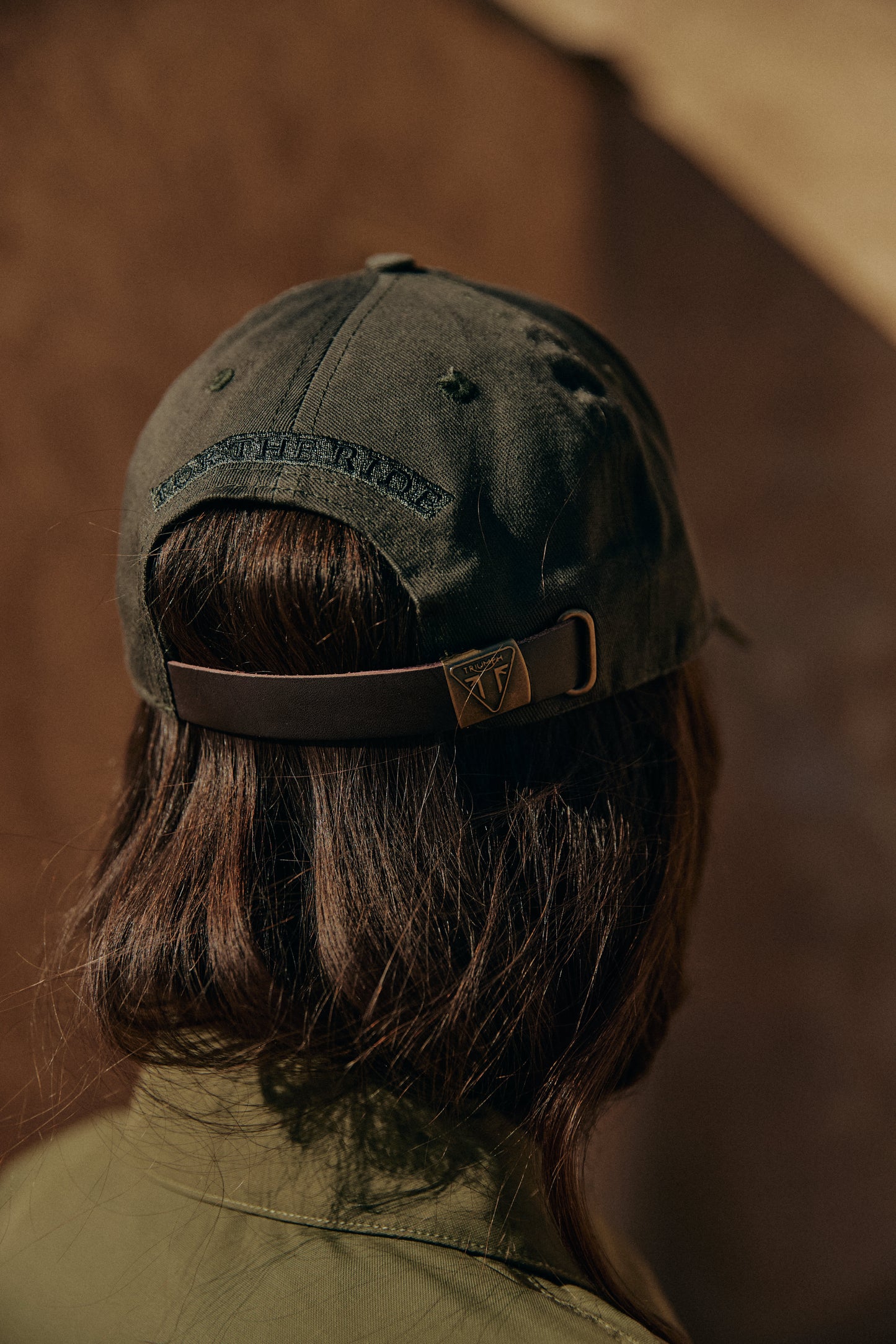 Triumph Gorra Norfolk Badge Verde caqui