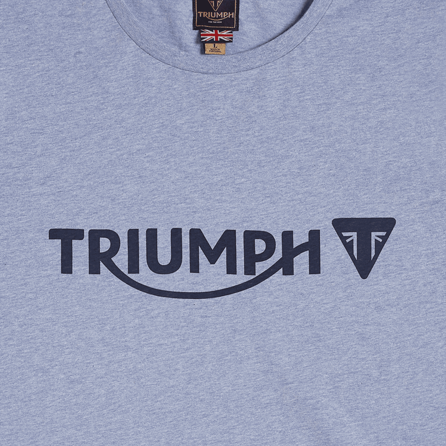 Camiseta Triumph Cartmel azul jaspeado