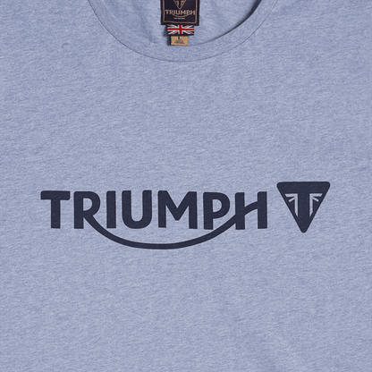 Camiseta Triumph Cartmel azul jaspeado