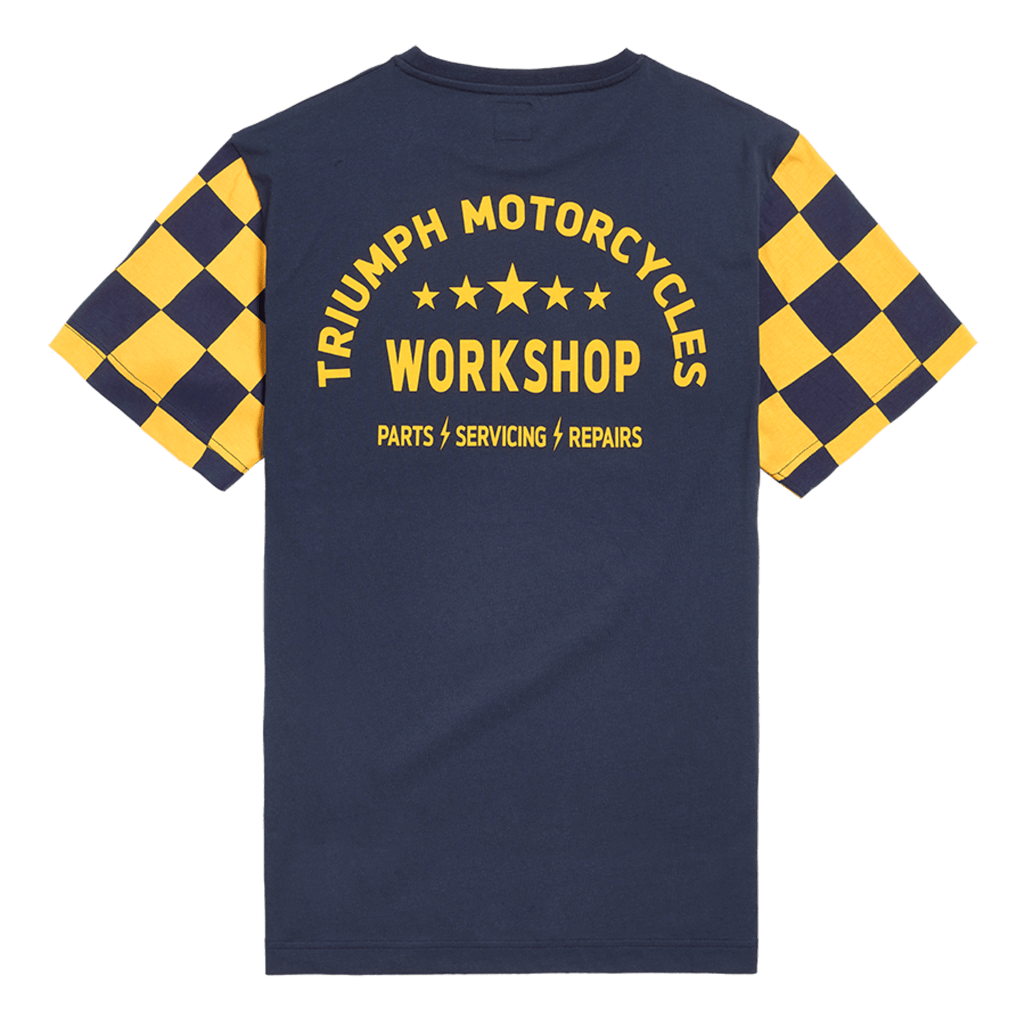 Camiseta Triumph Preston Navy Yellow