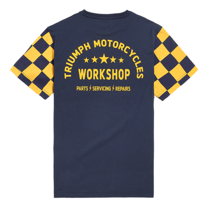 Camiseta Triumph Preston Navy Yellow