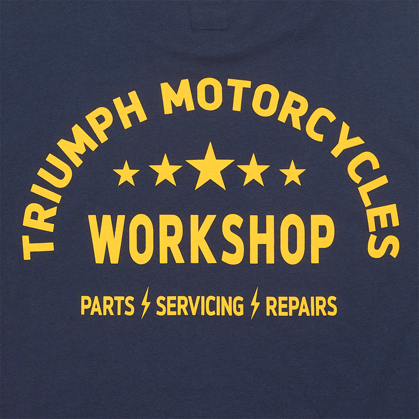Camiseta Triumph Preston Navy Yellow