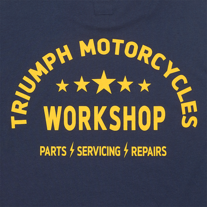 Camiseta Triumph Preston Navy Yellow