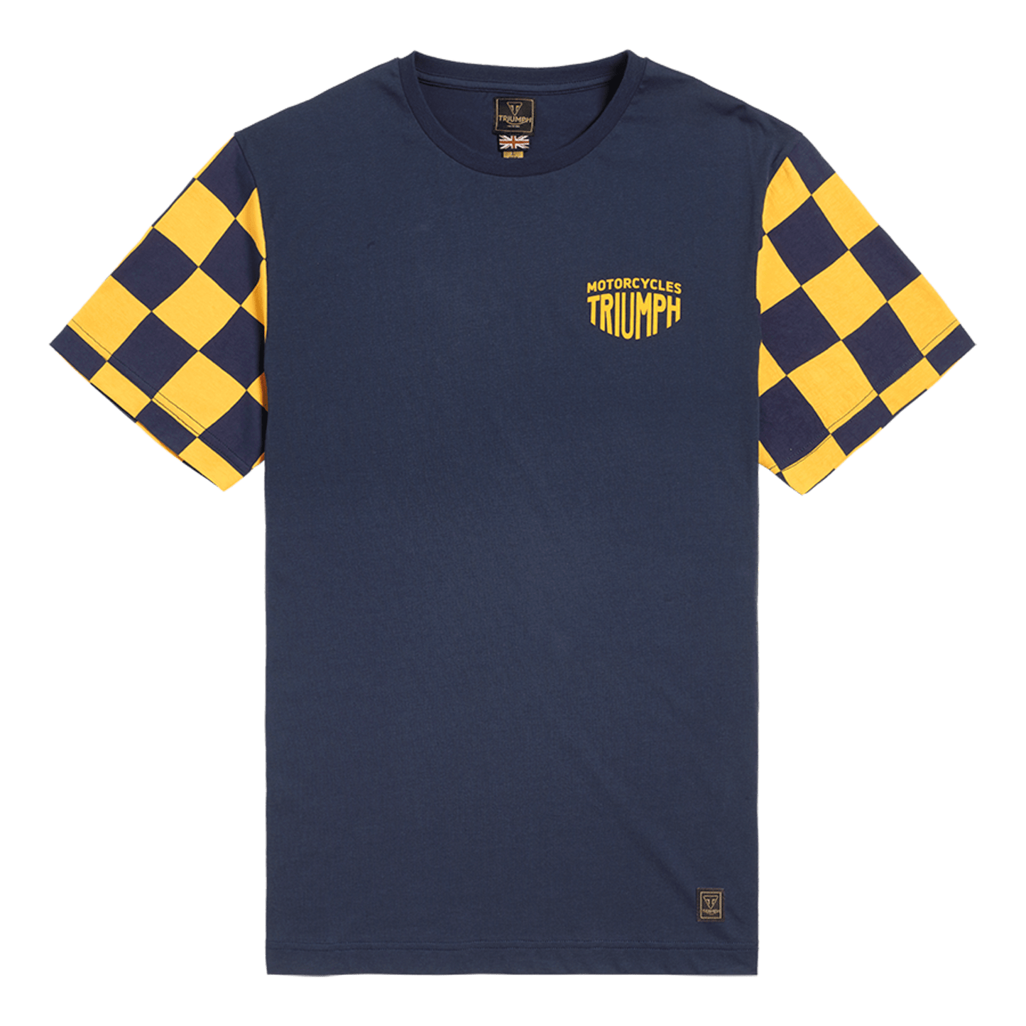 Camiseta Triumph Preston Navy Yellow