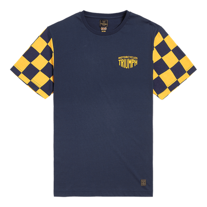 Camiseta Triumph Preston Navy Yellow