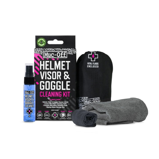 Kit de limpieza de viseras, pantallas y gafas